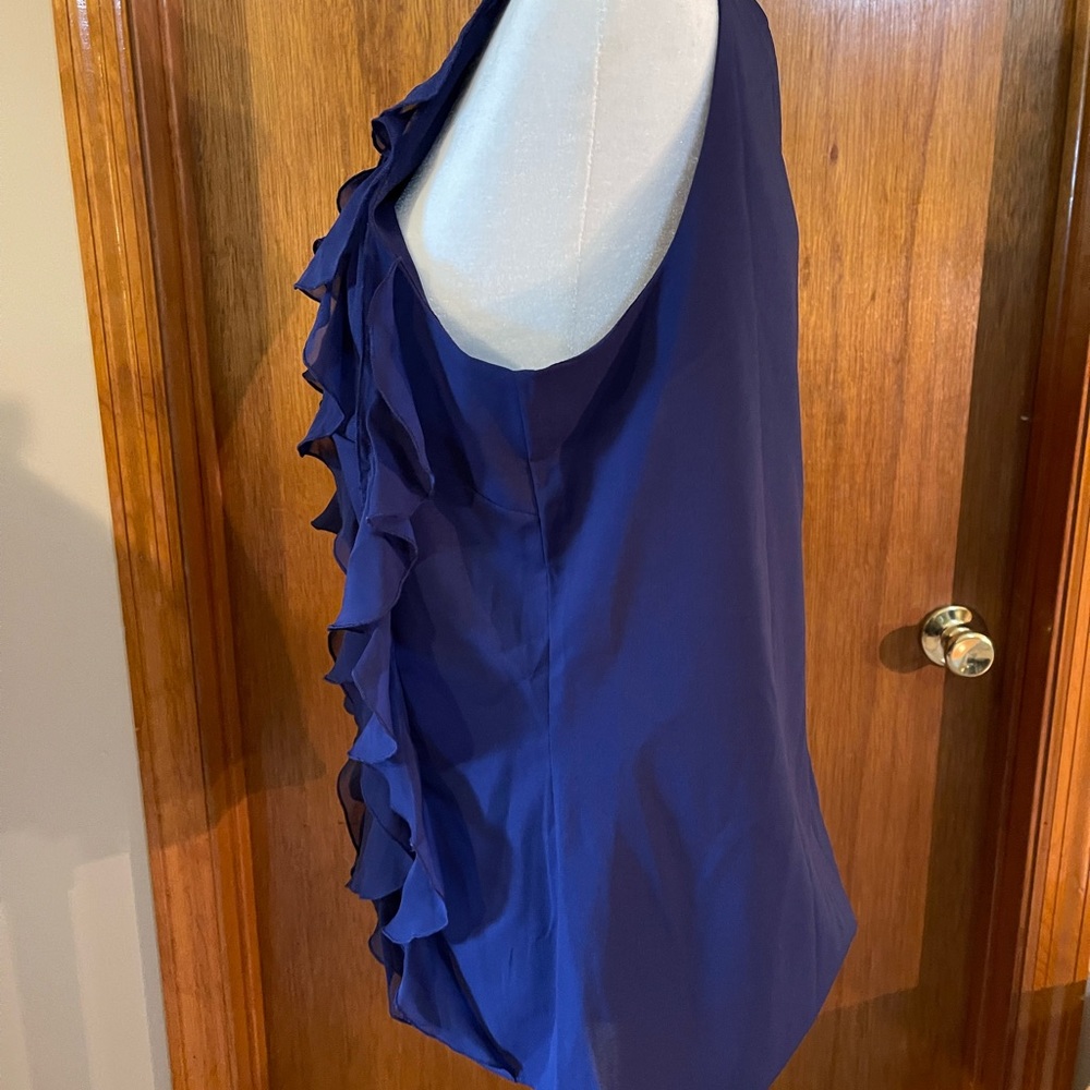 Trulli Ruffled Tank Keyhole Blouse - Picture 2 of 5